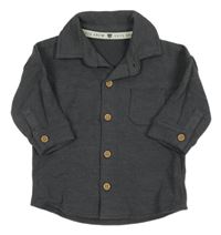 Tmavošedá melírovaná triková košile George