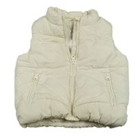 Smetanová prošívaná šusťáková zateplená vesta F&F