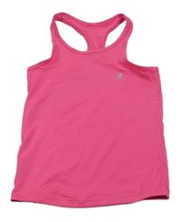 Tmavorůžový funkční sportovní top s logem Domyos