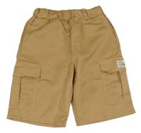 Pískové cargo kraťasy s nášivkou 