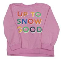 Růžová mikina s nápisy George