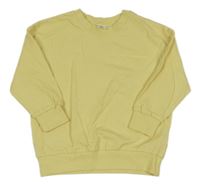 Žlutá oversize mikina s nápisem KIDS