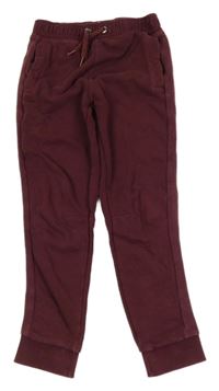 Tmavovínové tepláky Tu