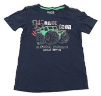 Tmavomodré tričko s monster truckem KIDS