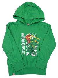 Zelená mikina s lego NINJAGO a kapucí LEGO
