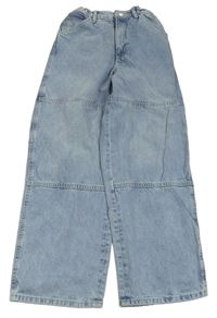 Světlemodré baggy rifle H&M