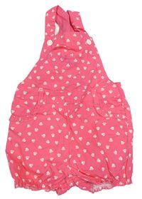 Tmavorůžové plátěné laclové kraťasy s Minnie C&A
