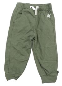 Khaki tepláky s hvězdou Bubble Gum