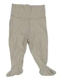 Šedo-bílé pruhované polodupky H&M