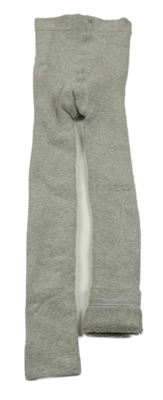 Šedé melírované thermo punčocháče bez šlapiček Alive