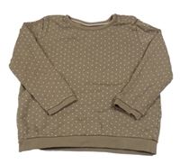 Hnědá puntíkatá mikina C&A