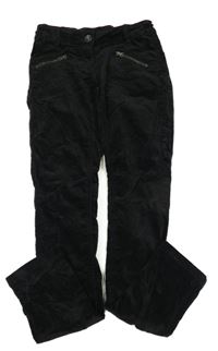 Černé manšestrové skinny kalhoty Esprit