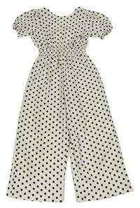 Bílý puntíkatý culottes overeal Zara