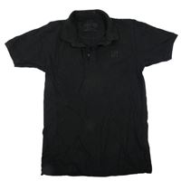 Černé polo tričko s výšivkou
