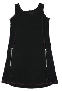 Černé šaty se zipy