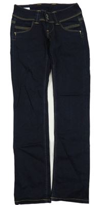 Tmavomodré straight rifle Pepe Jeans