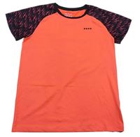 Neonově oranžové sportovní funkční tričko Matalan