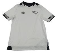 Bílo-černé sportovní funkční tričko s logem Umbro