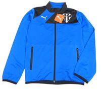 Modro-černá sportovní funkční propínací mikina s logem zn. Puma