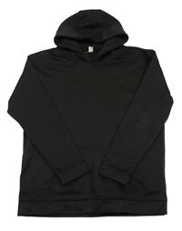 Černá thermo mikina s kapucí 