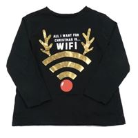 Černé triko se sobem George