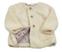 Smetanová huňatá podšitá bunda F&F