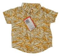 Nové - béžová vzorovaná košile 