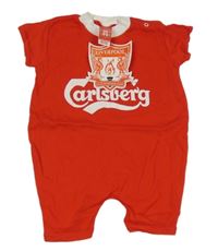 Nové - červený fotbalový kraťasový overal - Liverpool