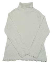 Bílý žebrovaný rolák M&S