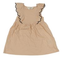 Světlerůžové šaty s volánky H&M