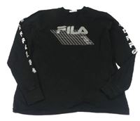 Černé triko s logem Fila