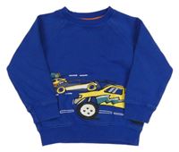 Tmavomodrá mikina s auty zn. F&F