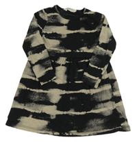 Černo-béžové vzorované šaty H&M