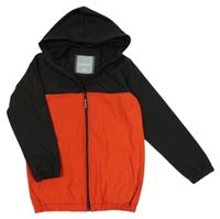 Černo-červená šusťáková jarní bunda s kapucí McKenzie