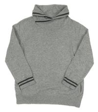 Šedý svetr s komínovým límcem Matalan