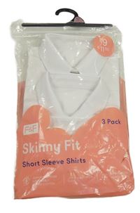 3set - 3x Bílá halenka F&F