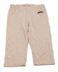 Světlerůžovo-bílé pruhované crop legíny s kotvami Yigga