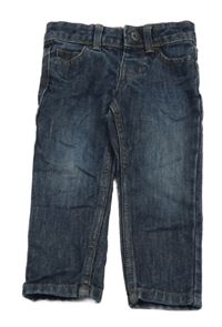 Tmavomodré straight fit rifle Denim Co.