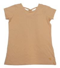 Meruňkové tričko s vázáním Yigga