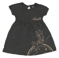 Antracitové šaty s Minnie Primark
