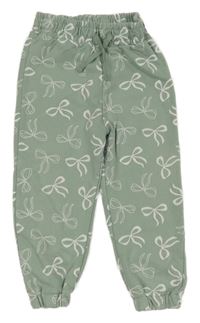 Světlezelené tepláky s mašlemi Primark