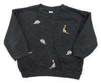 Tmavošedá mikina s diny H&M