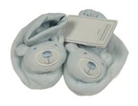 Nové - Světlemodré plyšové capáčky s 3D medvídky Mothercare