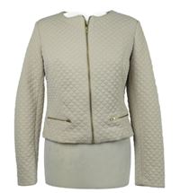 Dámská béžová vzorovaná lehká bunda 