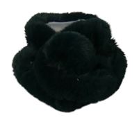 Dámský tmavozelený kožešinový nákrčník 