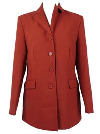 Dámský karmínový sakový kabát 