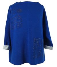 Dámská safírová mikina s nápisem Betty Barclay 