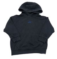 Tmavomodrá mikina s výšivkou a kapucí Next