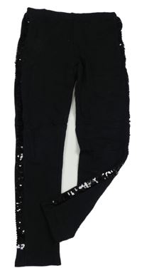 Černé tregíny s flitry Page one young