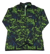 Černá sportovní mikina s nápisy Decathlon